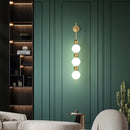 Axyaa White Acrylic Ball LED Wall Lamp for Modern Home Decoration