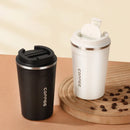 Axyaa Insulated Coffee Flask - Double-Wall Stainless Steel Travel Mug