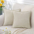 Axyaa Chenille Cushion Cover: Cozy Sofa Bed Decor Pillowcase, 45x45 & 50x50cm