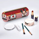 Axyaa Mickey Mouse Minnie Leather Pencil Case for Students - Big Capacity Zipper Pen Holder