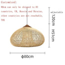 Axyaa Rattan Pendant Lights: Vintage Kitchen Dining Room Luminaries