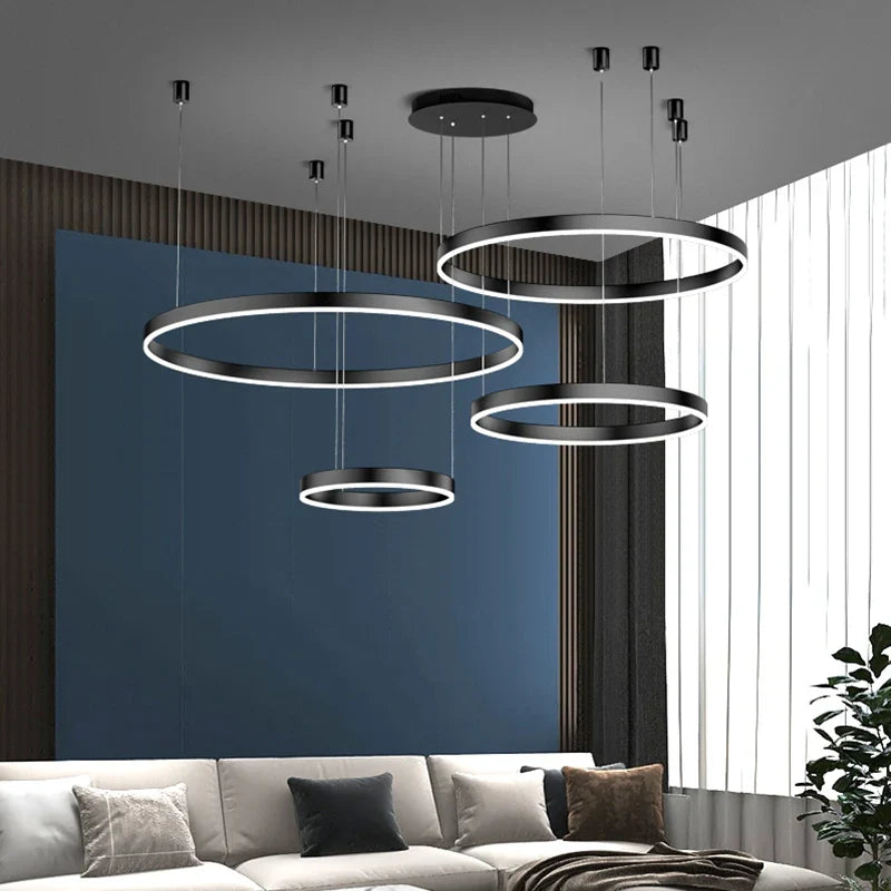 Axyaa Nordic Stair Chandelier Ceiling Light Pendant Lights for Living Room and Dining Room