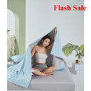 Axyaa Solid Color Tencel Cool Silk Washable Quilt Double Bed Four-Piece Set