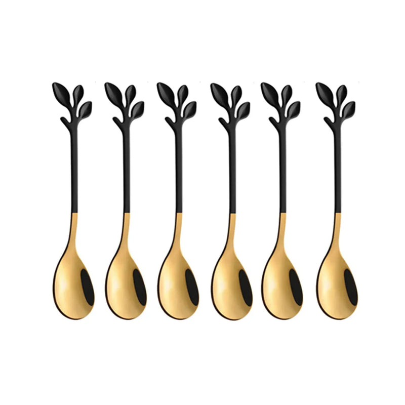 Axyaa Stainless Steel Ice Cream Scoop Set of 6 Pieces