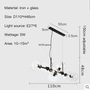 Axyaa Glass Bubble Molecule LED Pendant Chandelier