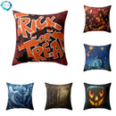 Axyaa Halloween Pumpkin Print Cushion Cover for Home Sofa Decoration