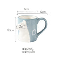 Axyaa 3D Cartoon Cat Ceramic Mug with Handle - Irregular Coffee Cup, Home Office Drinkware
