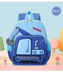 Axyaa Kids Excavator Construction Theme School Backpack with Adjustable Straps