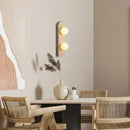 Axyaa Yellow Travertine Stone Wall Lamp with LED Sconce