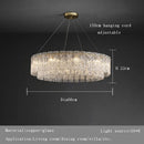 Axyaa Glass Chandelier: Luxury LED Lighting for Living Room