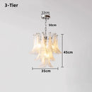 Axyaa Vintage Murano Flower Petal Chandelier for Living Room and Bedroom