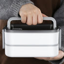 Axyaa Stainless Steel Insulated Bento Box 2 Layers with Thermal Bag