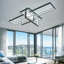 Axyaa Modern LED Chandelier for Smart Home, Gold/Black Ceiling Light