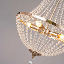 Axyaa Gold Finish Crystal Chandelier for Living Room, Dining Room, Bedroom