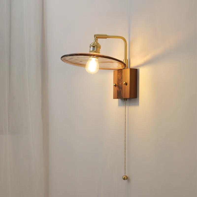 Axyaa Modern Copper Wall Lamp for Living Room, Bedroom, and Bathroom
