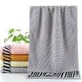 Axyaa Tiger Stripe Bamboo Towels Set - Quick-Dry & Absorbent