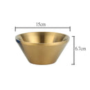 Axyaa Double Layer V-Shaped Stainless Steel Salad Bowl Soup Bowls