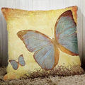 Axyaa Butterfly Printed Couch Cushion Cover 45x45cm Home Decor Pillowcase