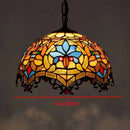 Axyaa Vintage Tiffany Glass Chandelier Restaurant Lantern