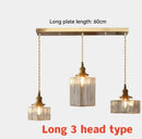 Axyaa Glass Pendant Light: Minimalist Nordic Luxury Chandelier for Home & Restaurant