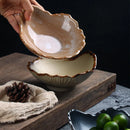 Axyaa Ceramic Dipping Sauce Set and Salad Bowl Tableware