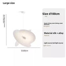 Axyaa Modern Silk Fabric LED Pendant Chandelier for Living Room, Bedroom, Restaurant