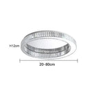 Axyaa Crystal LED Ceiling Lamp: High-end Italian Chandelier for Home Decor Lighting