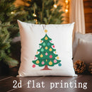 Axyaa Festive Santa & Christmas Tree Pillow Covers - Sofa, Bedroom, Car Pillow Cover