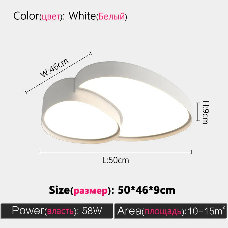 Axyaa Simple Nordic Modern Ceiling Lights LED Lamp Home Decor