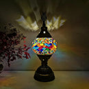 Axyaa Vintage Mosaic Glass Table Lamp Handcrafted Art Deco Night Light
