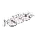 Axyaa Stainless Steel Dipping Sauce Bowls BBQ Vinegar Plates Kitchen Tableware