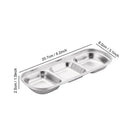 Axyaa Stainless Steel Dipping Sauce Bowls BBQ Vinegar Plates Kitchen Tableware