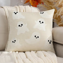 Axyaa Dutch Velvet Halloween Pillowcase with Pumpkin Bat Embroidery