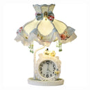 Axyaa Modern Princess Table Lamp with Clock for Children Bedroom Home Decor