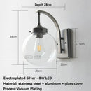 Axyaa Nordic Outdoor LED Wall Light Chrome Gold Black Waterproof Garden Balcony Decor
