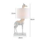 Axyaa Giraffe Resin Table Lamp Decorative Desk Light for Living Room Bedroom