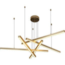 Axyaa Gold Black Led Dimmable Pendant Lights for Dining Room Hanging Fixtures
