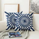 Axyaa Geometric Floral Embroidered Cushion Cover 45x45cm