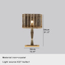 Axyaa Crystal Table Lamp 3000K E14 Bulb for Bedside Office Decoration