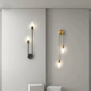 Axyaa Modern Nordic Luxury LED Wall Lamp in Black Gold for Living Room and Bedroom
