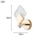 Axyaa Acrylic Wall Lamp LED Light Luxury Bedroom Decor Bedside Lighting