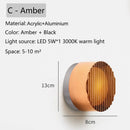 Axyaa Nordic LED Round Wall Sconce for Bedroom Decoration