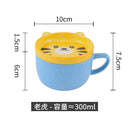 Axyaa Cute Animals Cartoon Ceramic Embossed Coffee Mug for Kids Birthday Gift