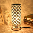 Axyaa Luxury Crystal Table Lamp Touch Dimmable USB Charging Eye Protection