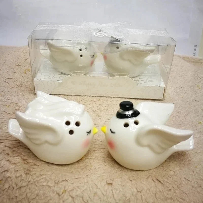 Axya Hand-painted Angel Bird Spice Bottles Set for Kitchen Home Gift
