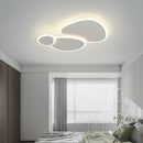 Axyaa Nordic White LED Ceiling Chandelier - Modern Dimmable Lighting for Living Room