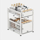 Axyaa Under Sink Organizer Rack with Sliding Drawer Shelf for Bathroom Layered Storage