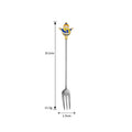 Axyaa Stainless Steel Christmas Dessert Set - Creative Cartoon Cutlery