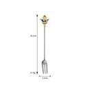 Axyaa Stainless Steel Christmas Dessert Set - Creative Cartoon Cutlery