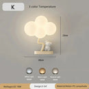 Axyaa Cloud Wall Lamps Cream Style Cartoon Kids Bedroom Lighting Fixtures